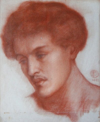 Portrét mladého muže od Dante Gabriel Charles Rossetti