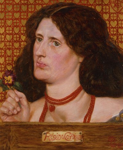 Srdcová královna - Portrét Ellen Heatonové, 1861 od Dante Gabriel Charles Rossetti