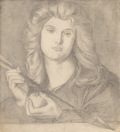 Studie pro Venus Verticordia. od Dante Gabriel Charles Rossetti
