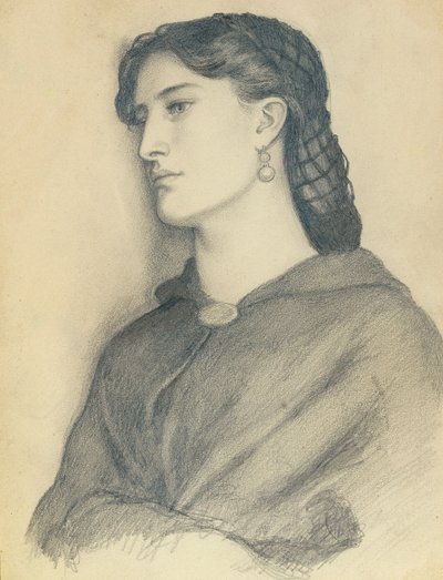 Studie Aggie Manetti od Dante Gabriel Charles Rossetti