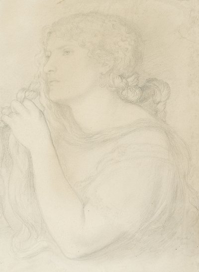 Studie Fanny Cornforth, 1863 od Dante Gabriel Charles Rossetti
