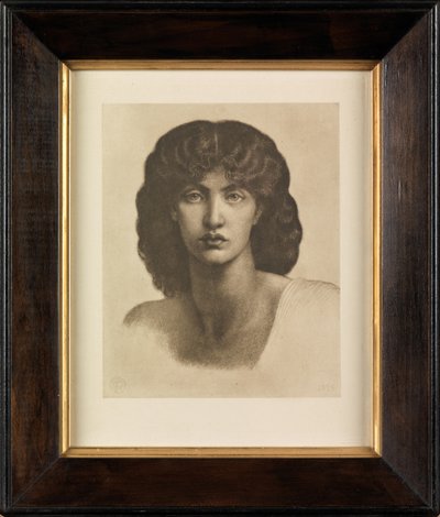 Studie Jane Morris pro Astarte Syriaca (hlubotisk) od Dante Gabriel Charles Rossetti