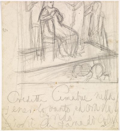 Návrat Tibulla k Delii - Studie k postavě Delie od Dante Gabriel Charles Rossetti