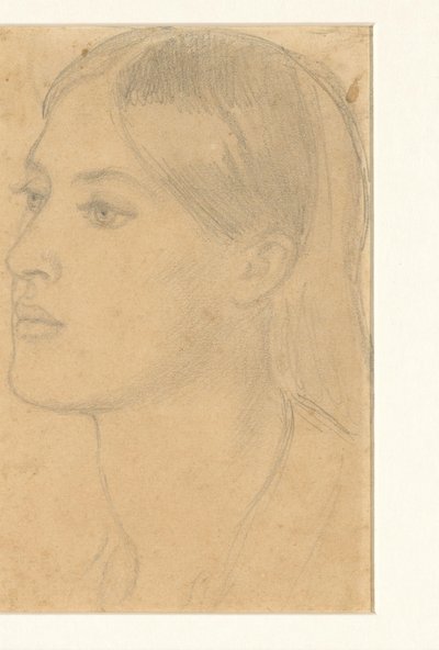 ženská hlava od Dante Gabriel Rossetti (attributed to)