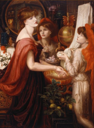 Krásná ruka od Dante Gabriel Rossetti