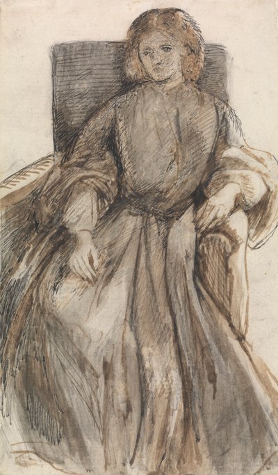 Slečna Elizabeth Siddalová od Dante Gabriel Rossetti