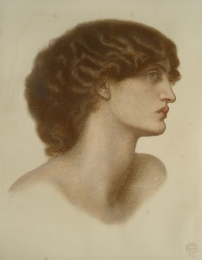 Temná perla, 1871 od Dante Gabriel Rossetti
