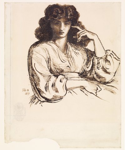 Portrét Jane Morris od Dante Gabriel Rossetti