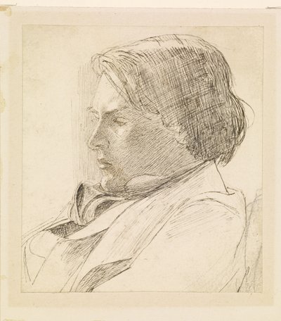 Portrét mladého muže od Dante Gabriel Rossetti