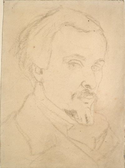 Autoportrét, c1850-1870 od Dante Gabriel Rossetti