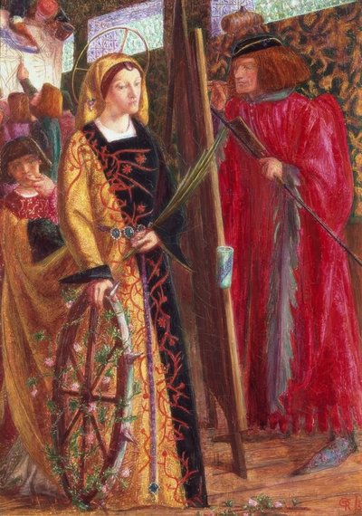 Svatá Kateřina od Dante Gabriel Charles Rossetti