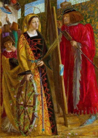 Svatá Kateřina od Dante Gabriel Charles Rossetti