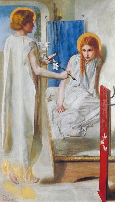 Zvěstování Páně od Dante Gabriel Rossetti