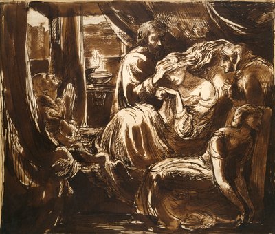 Smrt Lady Macbeth, c1875 od Dante Gabriel Rossetti