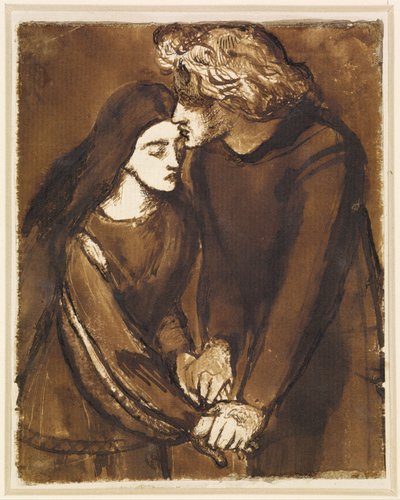 Dva milenci od Dante Gabriel Rossetti