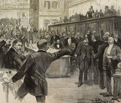 Kontroverze v Poslanecké sněmovně po přečtení zprávy Výboru sedmi (Comitato dei Sette) pověřeného vyšetřováním bankovní odpovědnosti, 23. listopadu od Dante Paolocci