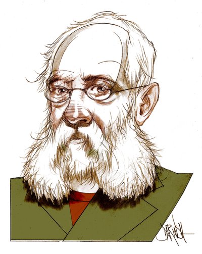 Ferdinand Petruccelli Of Gattina , 2016 (digitální kolorovaná kresba tužkou) od Dariush Radpour