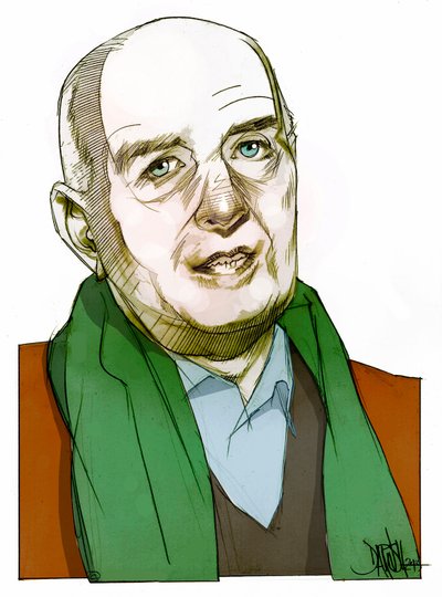 John Testori, 2013 (digitální kresba barevnou tužkou) od Dariush Radpour