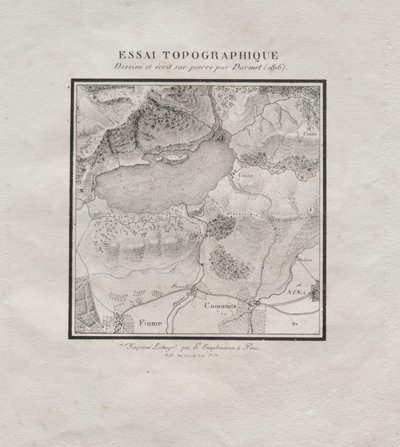 Sbírka litografických esejů: Topografický esej od Darmet