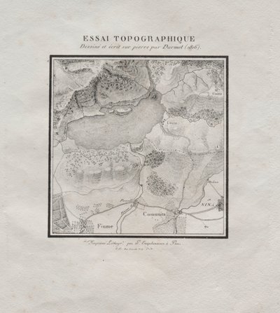 Sbírka litografických esejů: Topografický esej, 1816. od Darmet