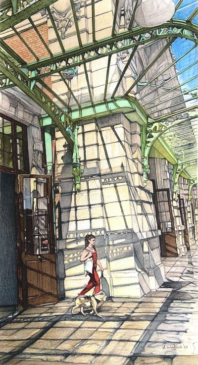 Francouzská riviéra 1, 2025 (tužka na papíře) od Darrell Windjack