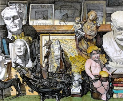 Window Shopping, 2019 (tužka na papíře) od Darrell Windjack