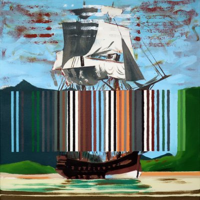 Bark Endeavour, 2019 (acyl na plátně) od Darren Coffield