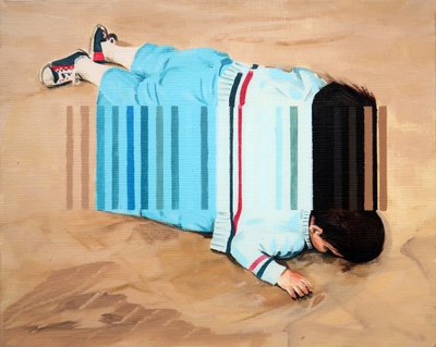 Beached, 2019 (akryl na plátně) od Darren Coffield
