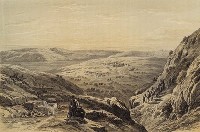 Cana, Celkový pohled (barevné lito) od David (after) Roberts