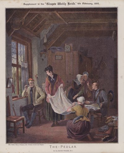 Pedlar (barva lito) od David (after) Wilkie