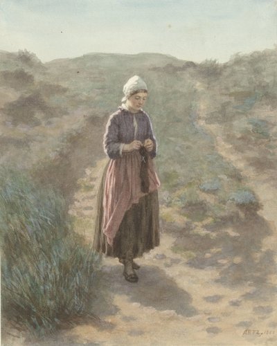 V dunách v Zandvoortu od David Adolph Constant Artz