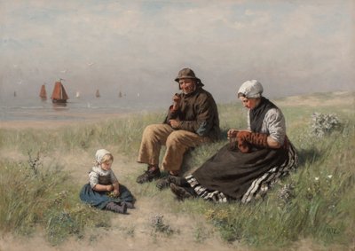 Na písku v Scheveningenu od David Adolph Constant Artz