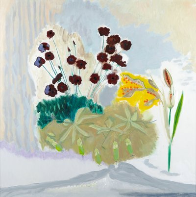 Seedpods and Cosmos, 2010 (olej na plátně) od David Alan Redpath Michie