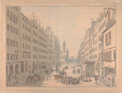 High Street of Edinburgh z východu od David Allan