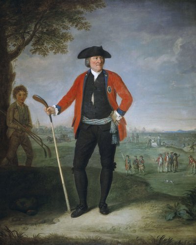 William Inglis, asi 1712 - 1792. Chirurg a kapitán Čestné společnosti edinburských golfistů od David Allan