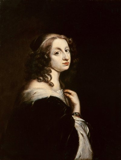 Christina, královna Švédska, cca 1650 (olej na mědi) od David Beck