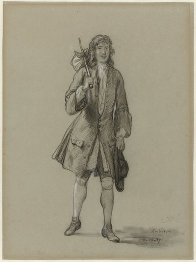 Ferdinand Huyck se vrací ze zahraničí. Ilustrace ke stejnojmenné knize Jacoba van Lennepa od David Bles