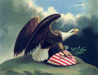Bald Eagle and the Shield of the United States, c.1847 od David Bustill Bowser