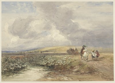 Krajina s cestovateli od David Cox (I)