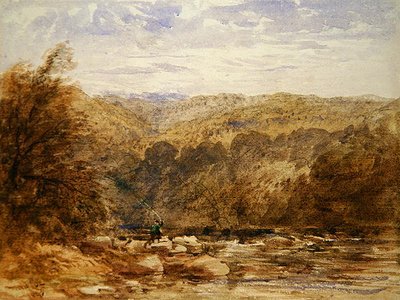 Řeka Derbyshire od David Cox