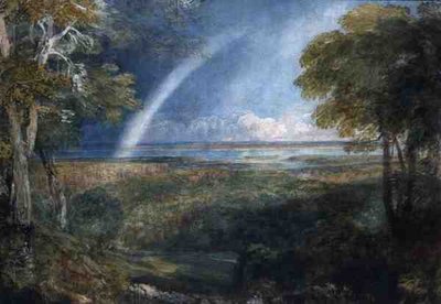 Rainbow over the Severn (akvarel na papíře) od David Cox