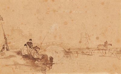 Vnesení úlovku (inkoust a mytí) od David Cox