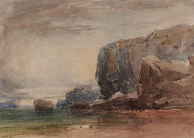 Pobřežní scéna (č. 1 dočasná) od David Cox
