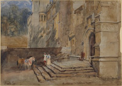 Vchod do Haddon Hall od David Cox