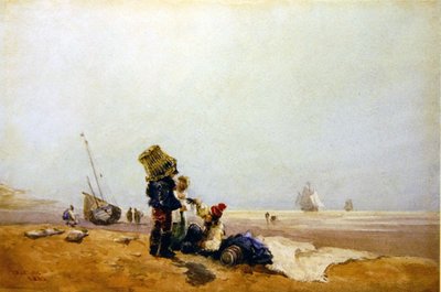 Rybáři na pobřeží od David Cox
