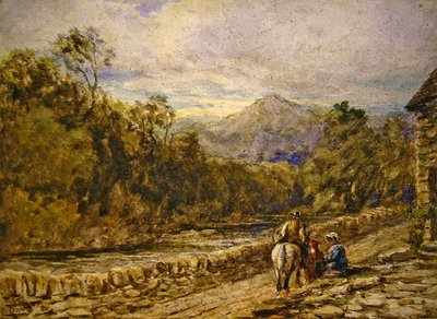 Jít na trh (akvarel na papíře) od David Cox