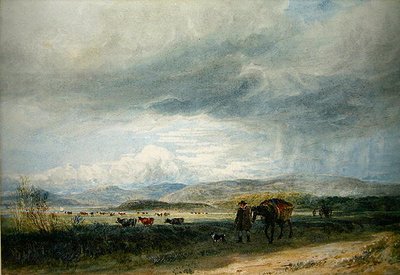 Ludwea Meadows (akvarel na papíře) od David Cox
