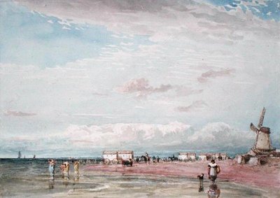 North Shore, Liverpool (akvarel na papíře) od David Cox