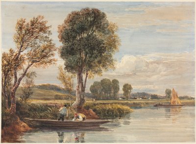 Na Temži, c. 1827-1829. od David Cox