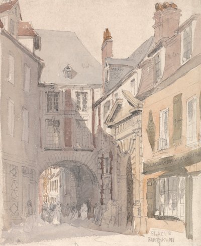 Místo St. Barthélemy, Rouen od David Cox